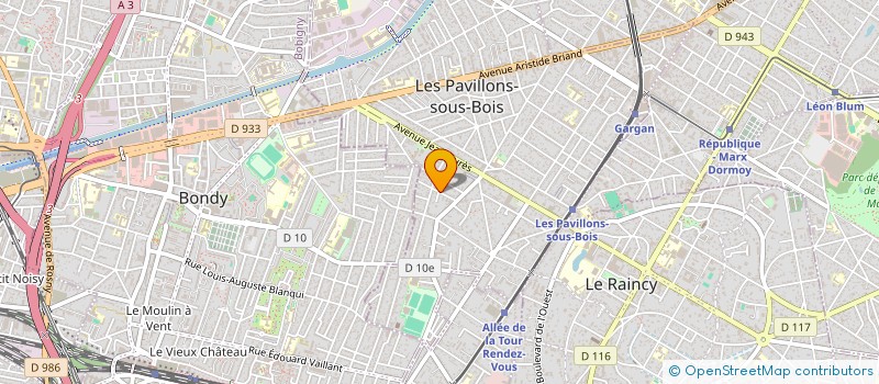 localisation de l'entreprise SCI R.H.E. à LES PAVILLONS-SOUS-BOIS