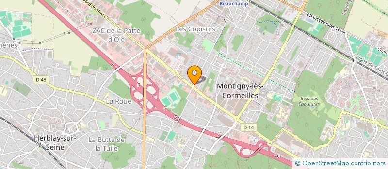 localisation de l'entreprise SCI R.H.F. à MONTIGNY-LES-CORMEILLES