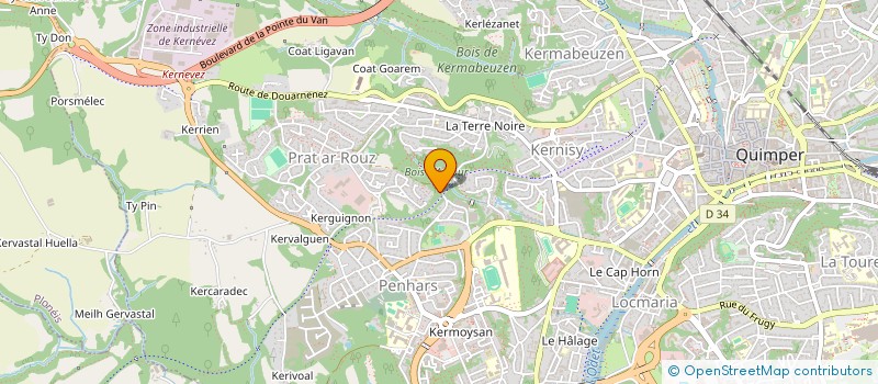 localisation de l'entreprise SCI R.H.K  QUIMPER