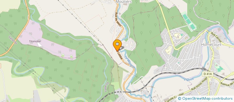 localisation de l'entreprise SCI R.H.Z.  MOUTIERS