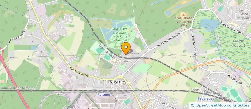 localisation de l'entreprise SCI R-HOME  RAISMES