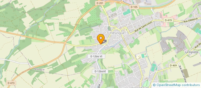 localisation de l'entreprise SCI R.I.B  HESINGUE