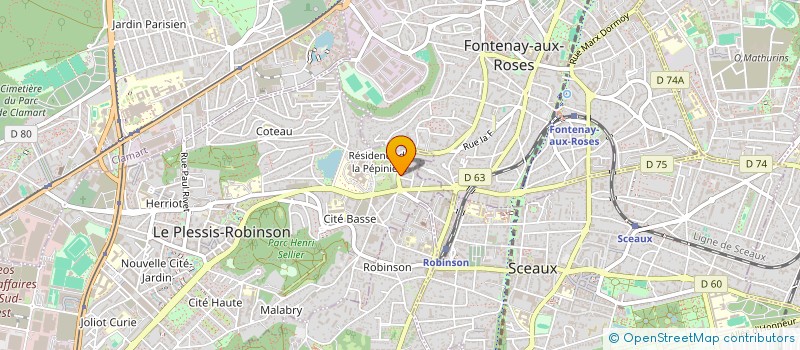 localisation de l'entreprise SCI R.I FIRENZE 2 à LE PLESSIS-ROBINSON