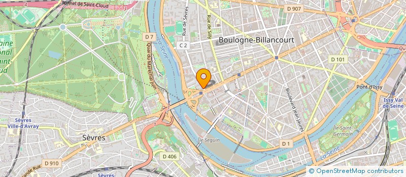 localisation de l'entreprise SCI R.I.M à BOULOGNE-BILLANCOURT