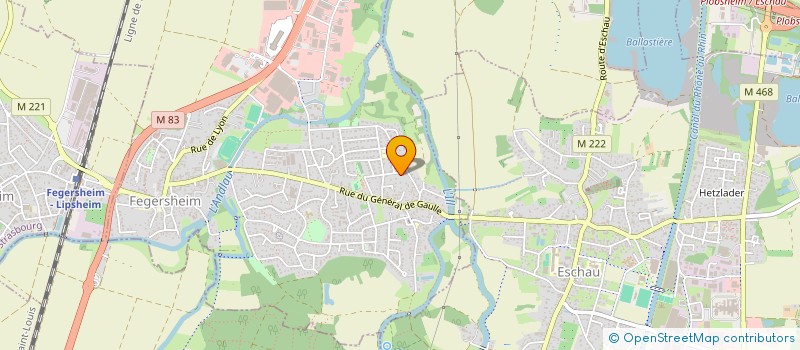 localisation de l'entreprise SCI R'ILL  FEGERSHEIM