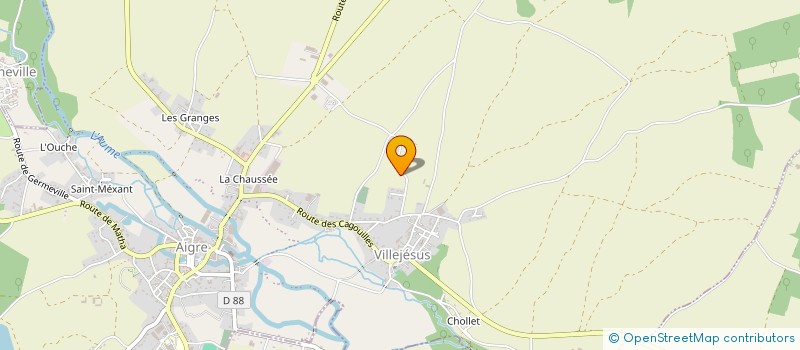 localisation de l'entreprise SCI R IMMO  AIGRE