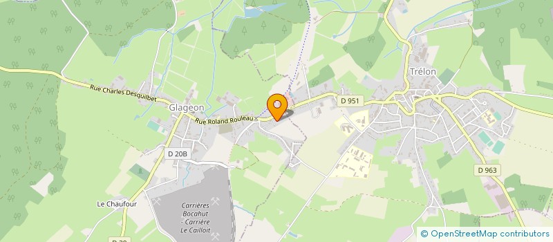 localisation de l'entreprise SCI R J  GLAGEON