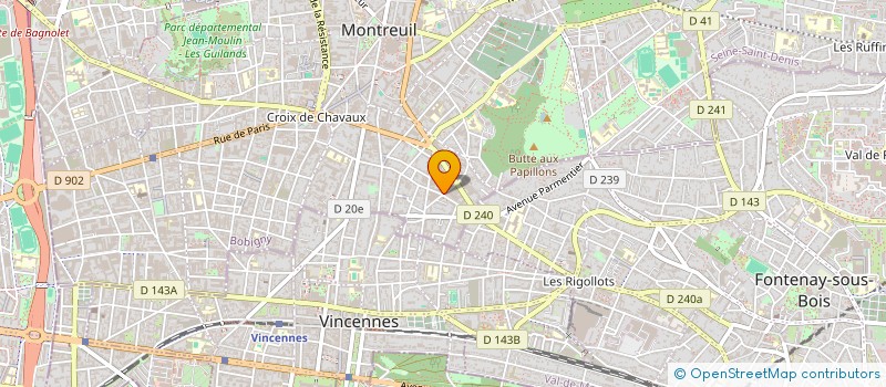 localisation de l'entreprise SCI R.J à MONTREUIL