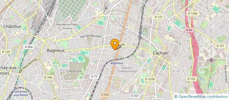 localisation de l'entreprise SCI R.J.R.  BAGNEUX