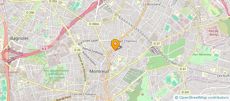 localisation de l'entreprise SCI R.J.S. à MONTREUIL