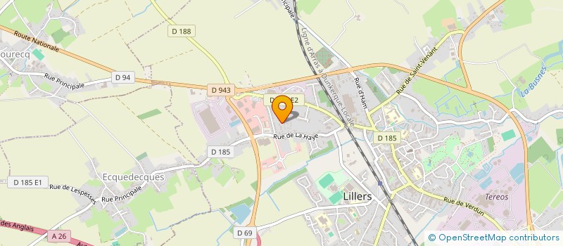 localisation de l'entreprise SCI R.K.J  LILLERS