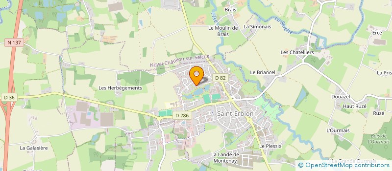 localisation de l'entreprise SCI R.L.K.  SAINT-ERBLON