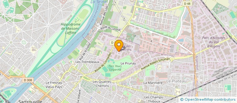 localisation de l'entreprise SCI R.L.L.  SARTROUVILLE