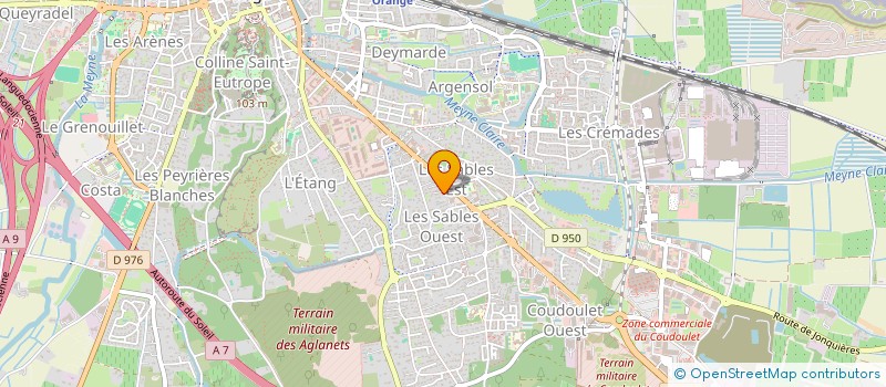 localisation de l'entreprise SCI R.M.  ORANGE