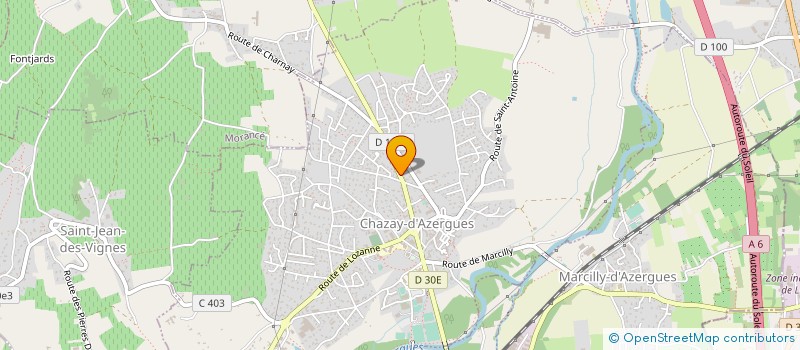 localisation de l'entreprise SCI R M  CHAZAY-D'AZERGUES