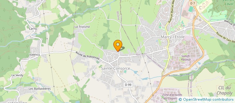 localisation de l'entreprise SCI R.M  SAINTE-CONSORCE