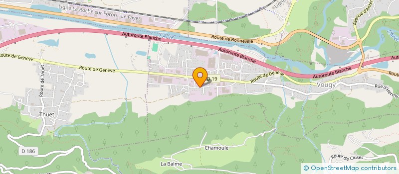 localisation de l'entreprise SCI R.M.A.  VOUGY