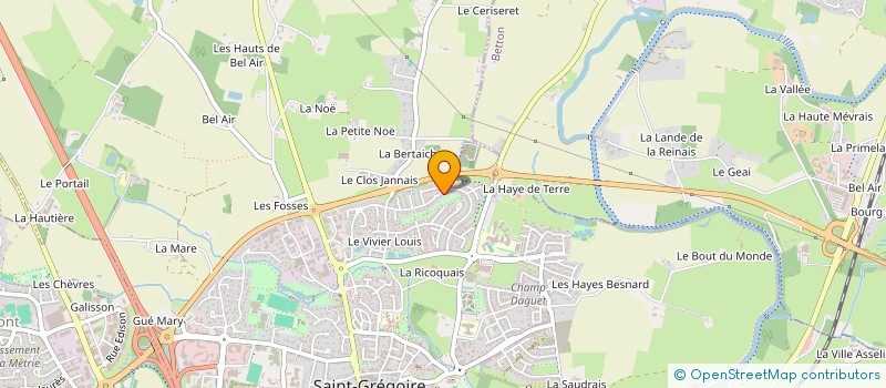 localisation de l'entreprise SCI R M C  SAINT-GREGOIRE