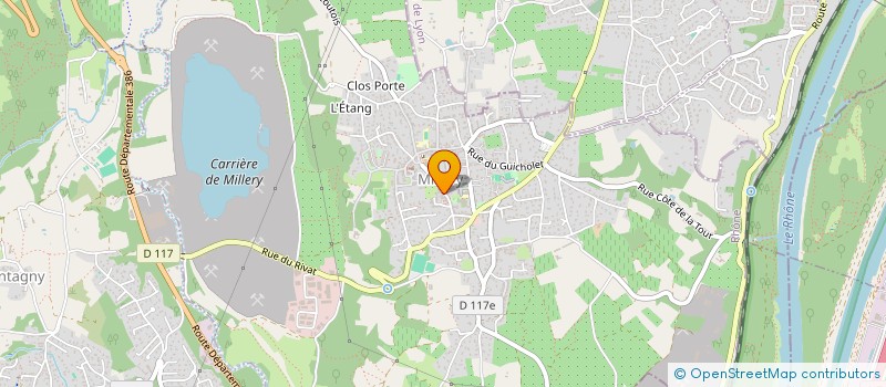 localisation de l'entreprise SCI R.M.G.  MILLERY