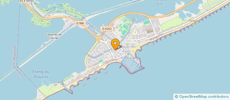 localisation de l'entreprise SCI R.M.H. à PALAVAS-LES-FLOTS