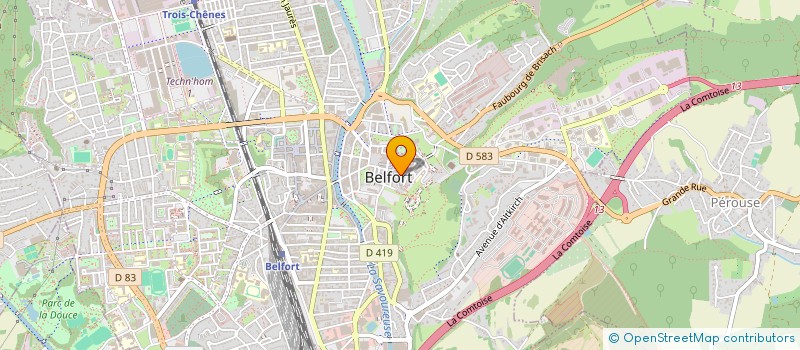 localisation de l'entreprise SCI R.M. LUCAT  BELFORT