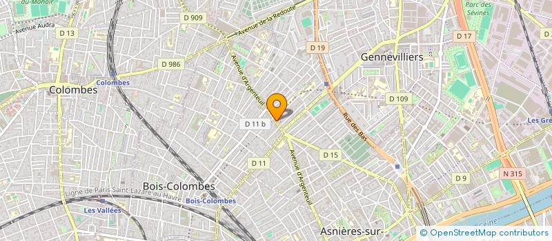 localisation de l'entreprise SCI R M S  ASNIERES-SUR-SEINE