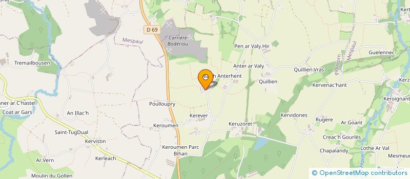 localisation de l'entreprise SCI R&M'S  PLOUVORN