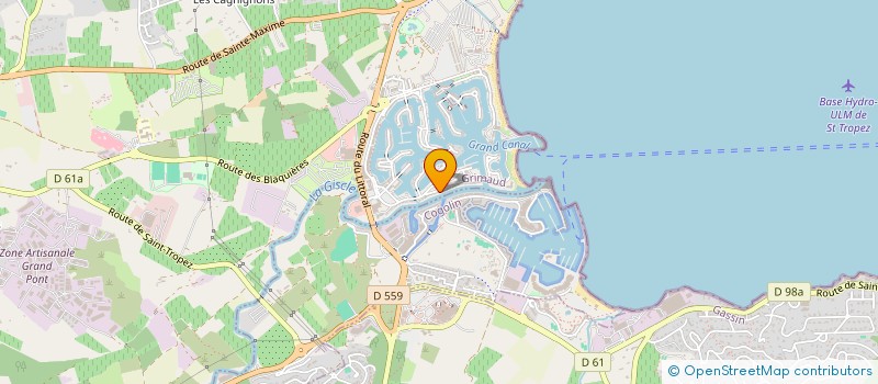 localisation de l'entreprise SCI R MER à GRIMAUD
