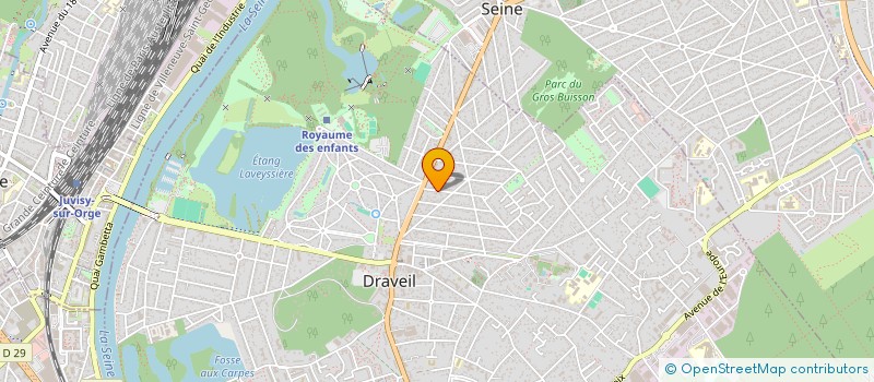 localisation de l'entreprise SCI R.N.7 à DRAVEIL