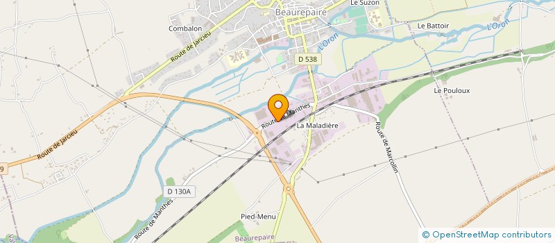 localisation de l'entreprise SCI R N D  BEAUREPAIRE