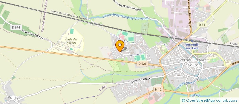 localisation de l'entreprise SCI R&N INVEST  VERNEUIL D'AVRE ET D'ITON