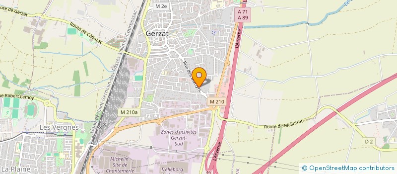 localisation de l'entreprise SCI R N MARGOUM  GERZAT