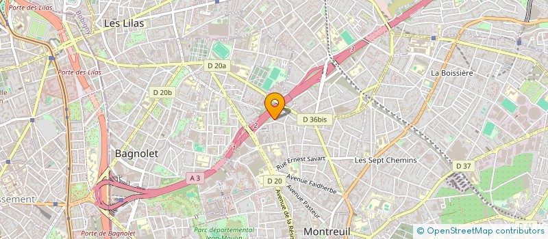 localisation de l'entreprise SCI R.O.C.C.O. à MONTREUIL