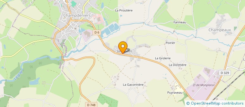 localisation de l'entreprise SCI R P N  CHAMPDENIERS