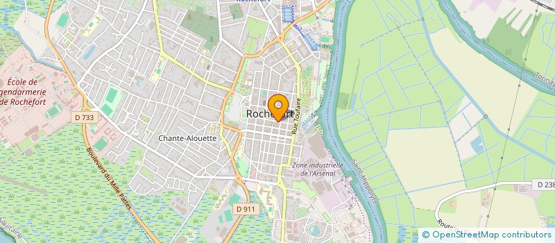 localisation de l'entreprise SCI R R  ROCHEFORT