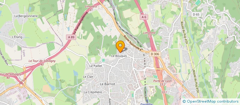 localisation de l'entreprise SCI R & R  DARDILLY