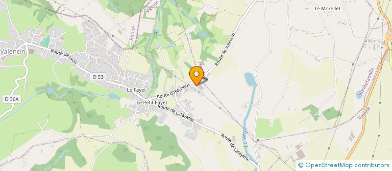 localisation de l'entreprise SCI R   R VIENNE REPUBLIQUE  VALENCIN