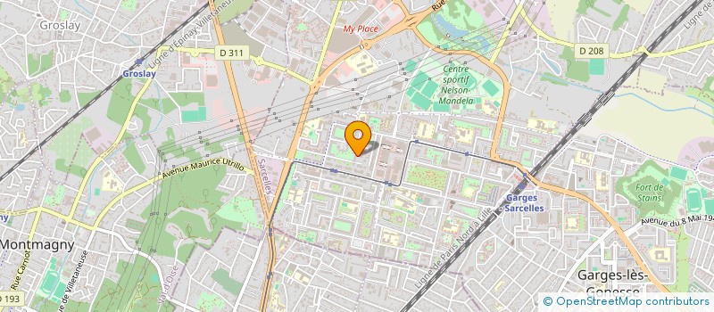 localisation de l'entreprise SCI R & S  SARCELLES