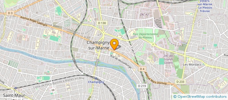 localisation de l'entreprise SCI R S C P  CHAMPIGNY-SUR-MARNE