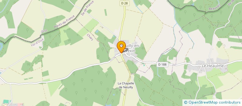 localisation de l'entreprise SCI R-S DIFFUSION  NEUILLY-EN-VEXIN