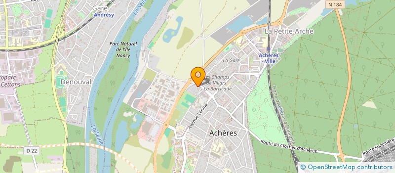 localisation de l'entreprise SCI R.S.INISHA  ACHERES