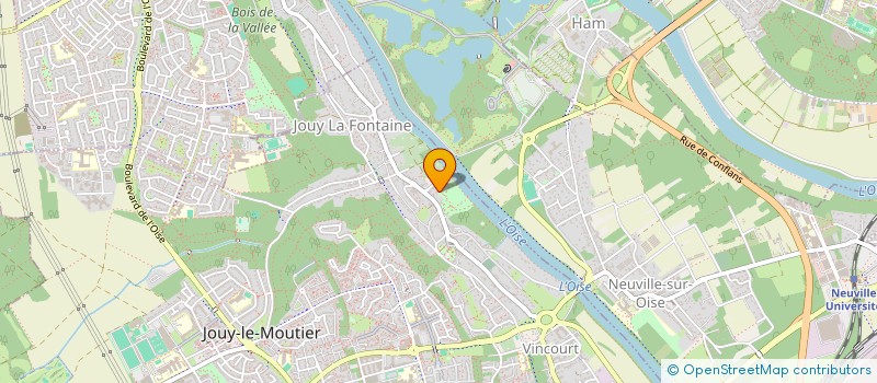 localisation de l'entreprise SCI R.S.J.C. MAFLIER  JOUY-LE-MOUTIER