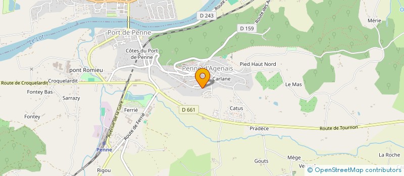 localisation de l'entreprise SCI R.S.V.  PENNE-D'AGENAIS