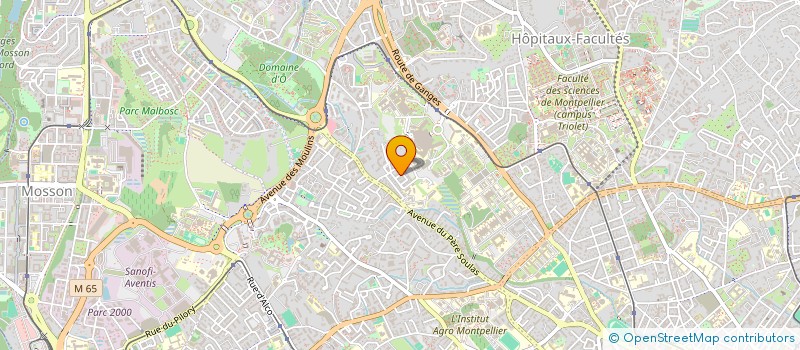 localisation de l'entreprise SCI R T F A à MONTPELLIER