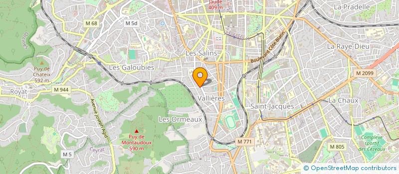 localisation de l'entreprise SCI R.T.I  CLERMONT-FERRAND