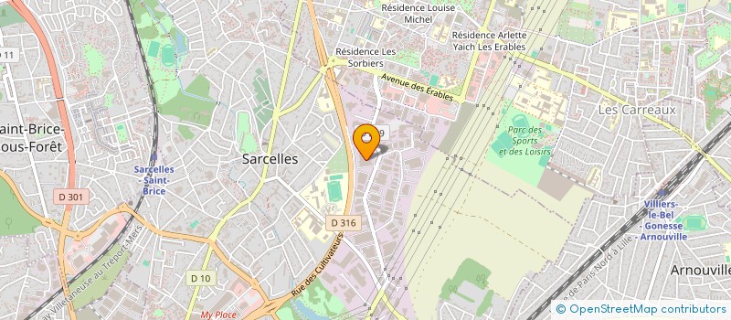 localisation de l'entreprise SCI R.T.M. à SARCELLES