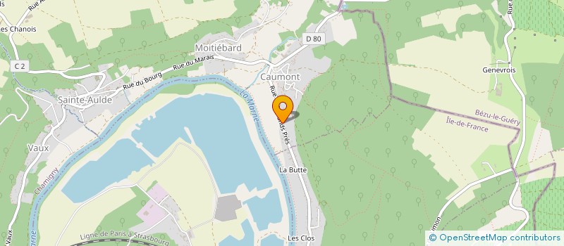 localisation de l'entreprise SCI R T M  SAINTE-AULDE