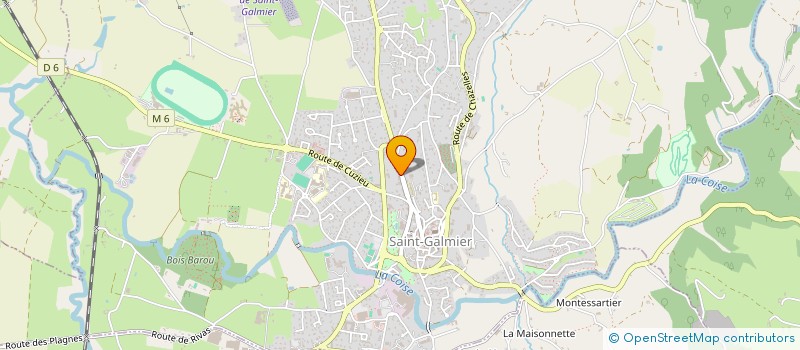 localisation de l'entreprise SCI R.U.H.O.  SAINT-GALMIER