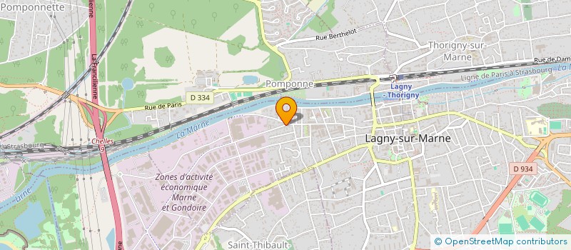 localisation de l'entreprise SCI R.V.  LAGNY-SUR-MARNE