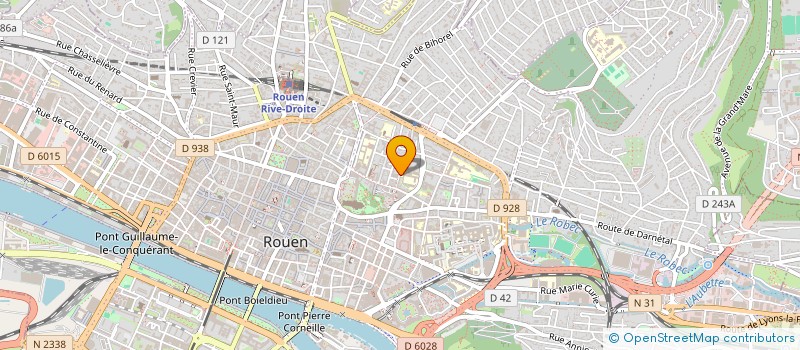 localisation de l'entreprise SCI R & V à ROUEN